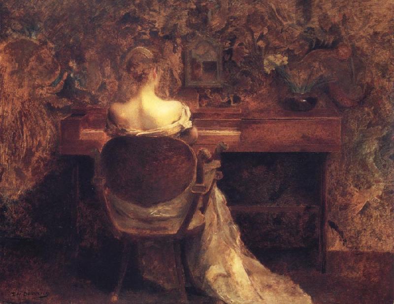 Thomas Wilmer Dewing The Spinet oil painting image